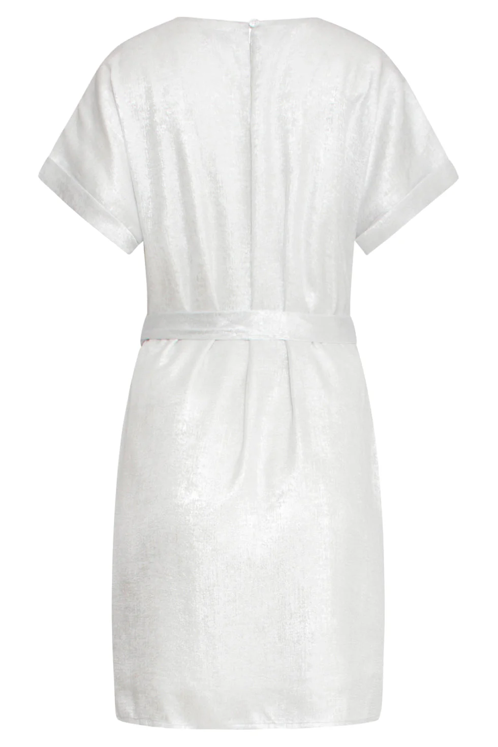 25111  Metallic Zomerjurk | Silver - Image 7