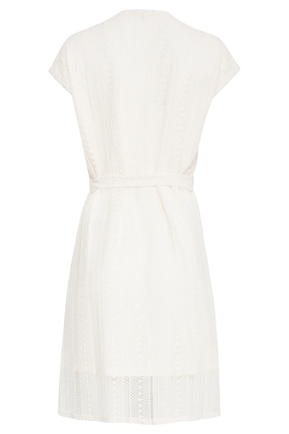 25122  Lace-Achtige Jurk | Off White - Image 7