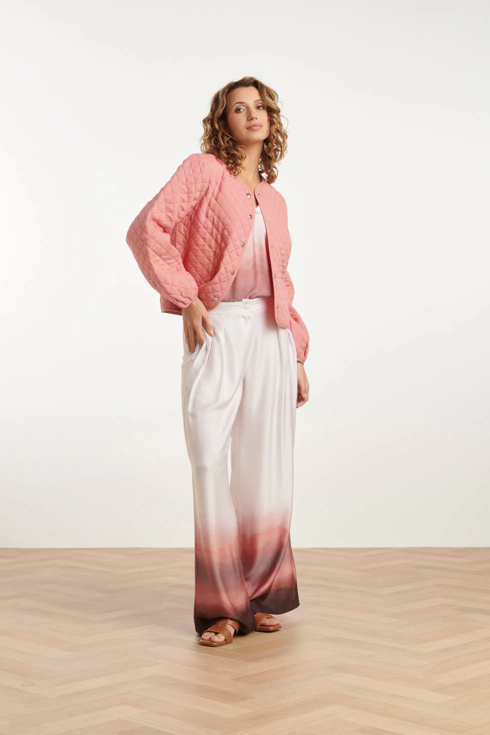 25200  Gewatteerde Jas | Old Pink - Image 3