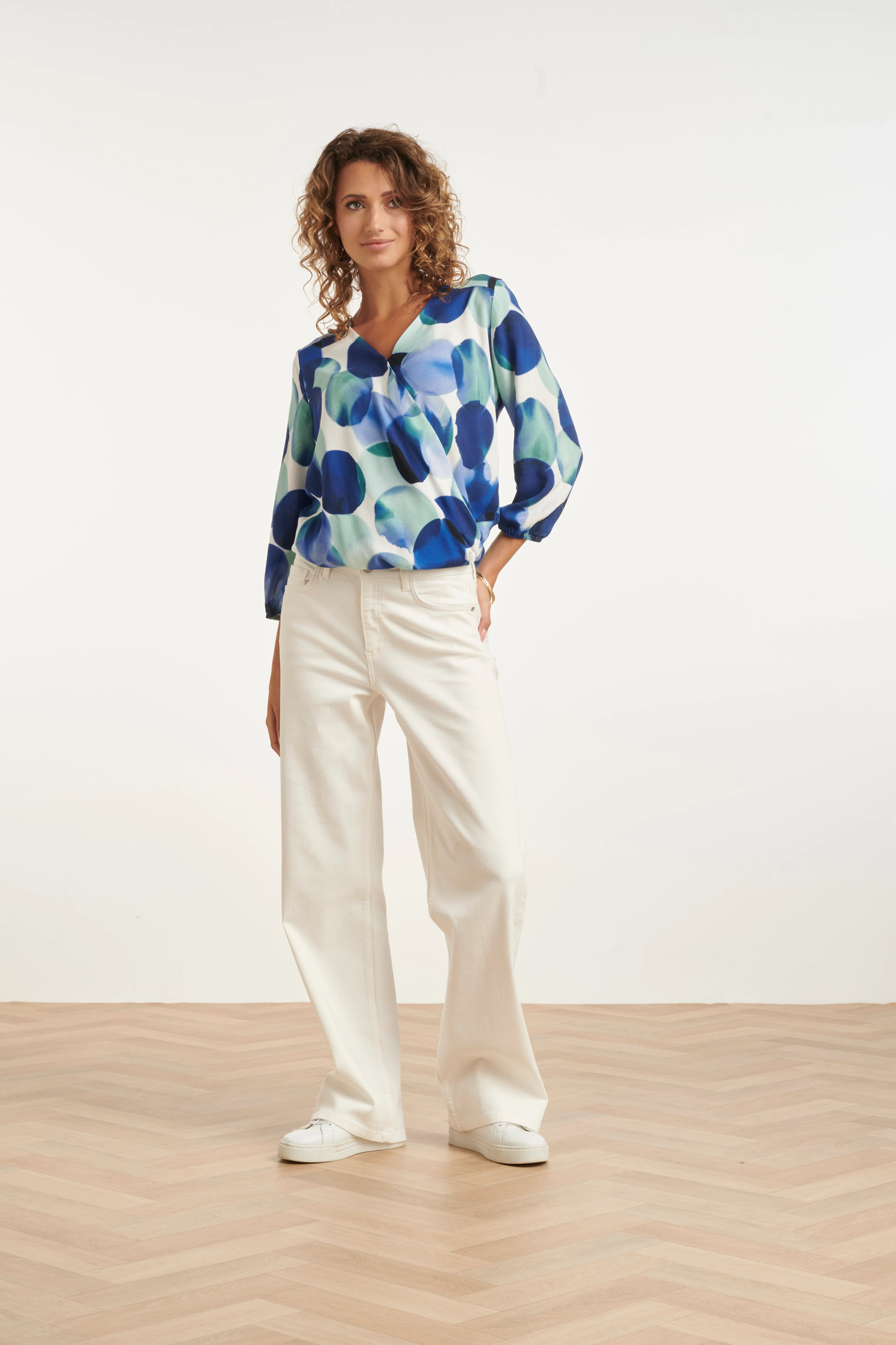 35225, Top | White - Blue - Image 2