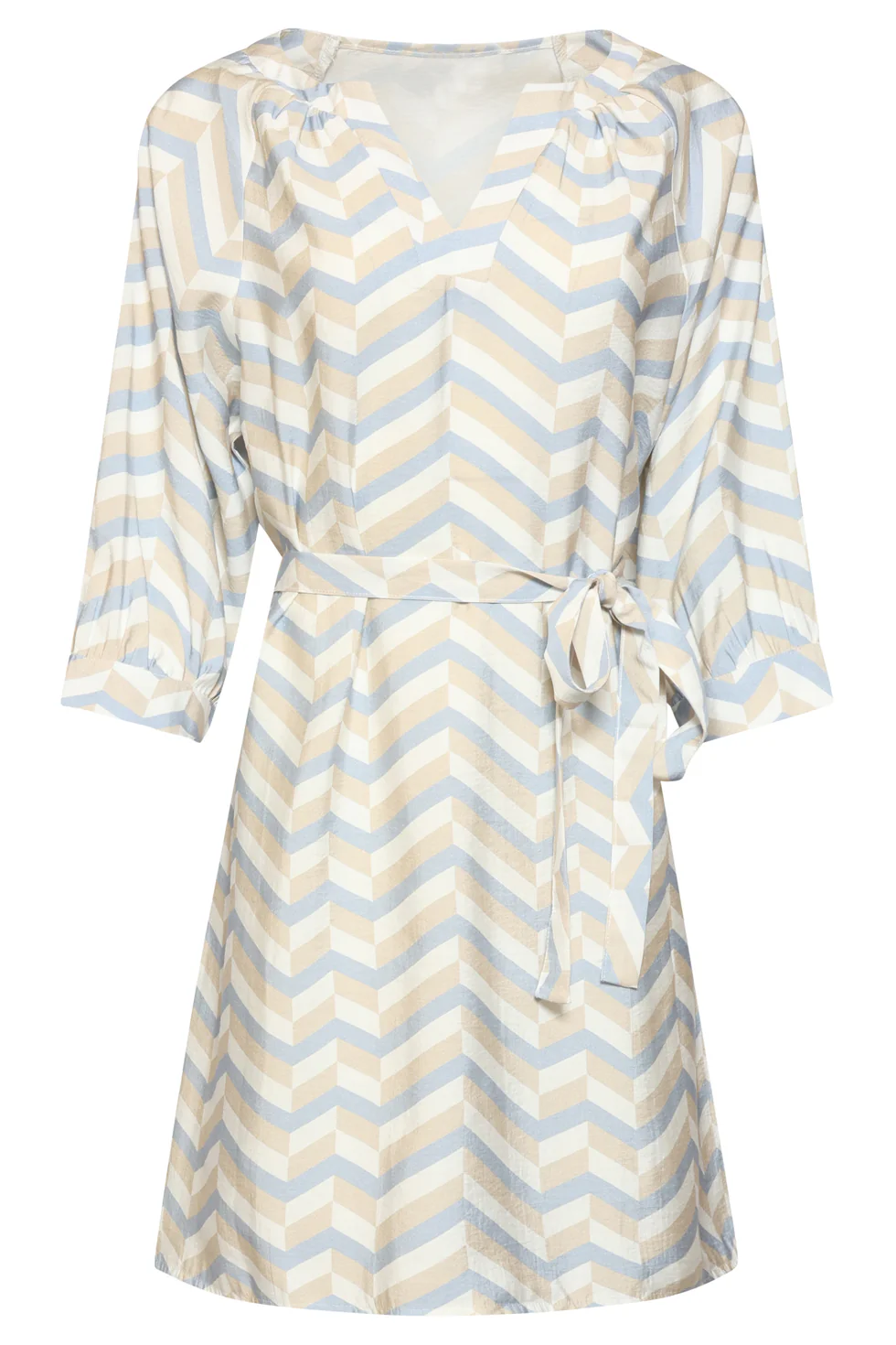 Dames Jurk Met Chevron Print | Muticolour - Image 4