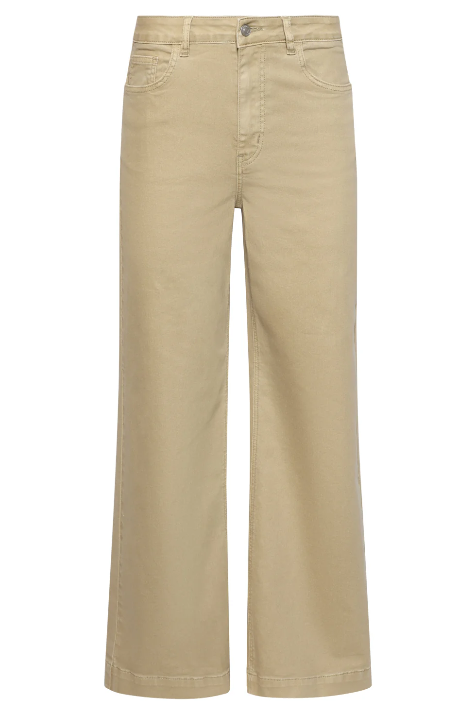 High-Waisted Wide Leg Jeans | Dark Sand - Image 4