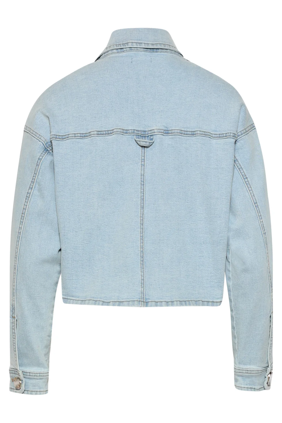 Kort Denim Jasje – Lichtblauw | Denim - Image 14